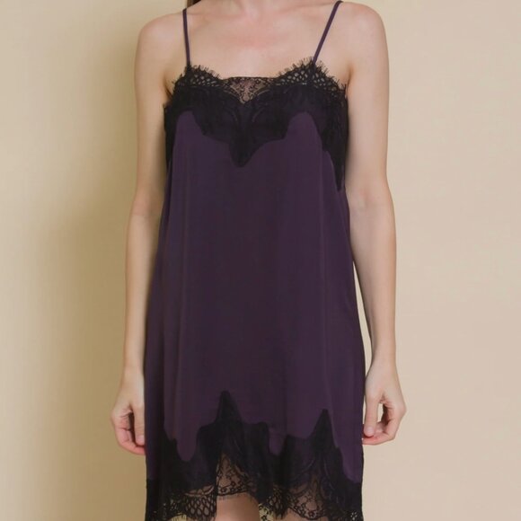 NWT Storia Black Lace Trim Slip - Picture 3 of 3